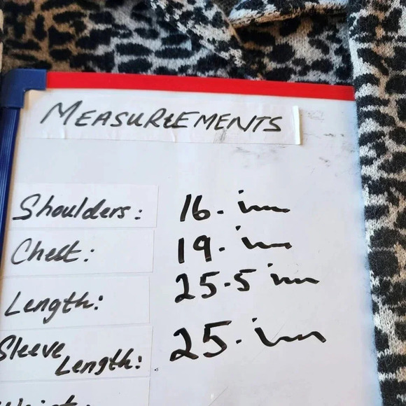 Kasper 100% Wool Jacket Black & Gray Animal Print Button Long Sleeve Size Medium - Picture 8 of 9